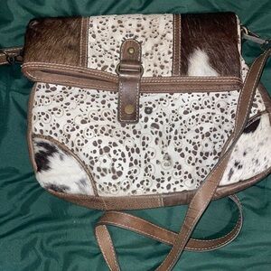Ariat Leather, Lace & Cowhide Crossbody